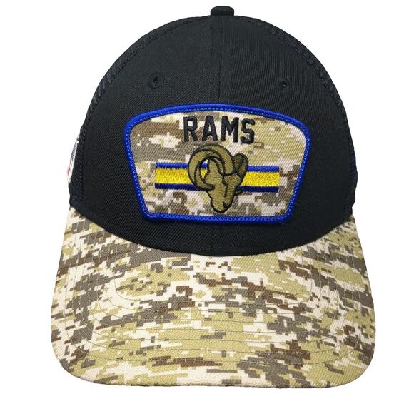 New Era Other - New Era Los Angeles Rams NFL Trucker Hat Green Digital Camo One Size Mesh Flag